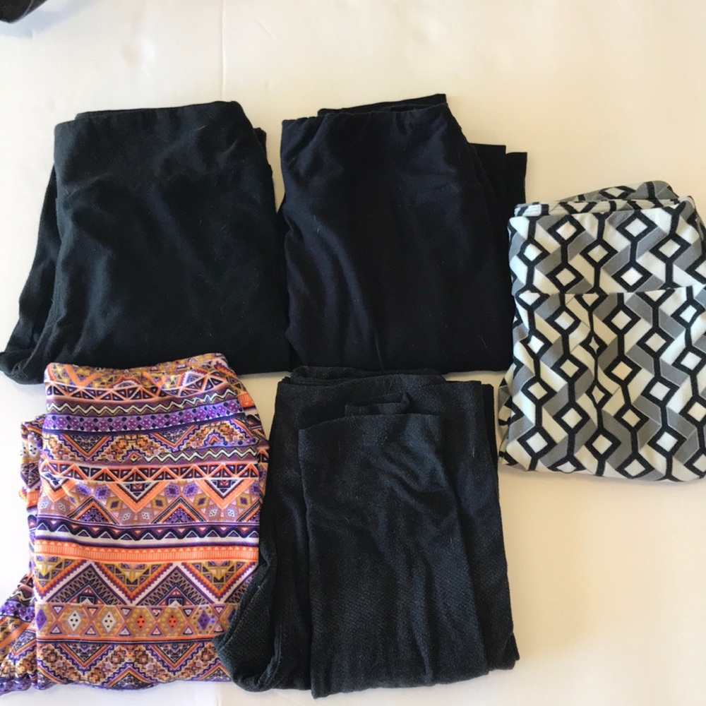 Lulaore black teen/tween  legging bundle